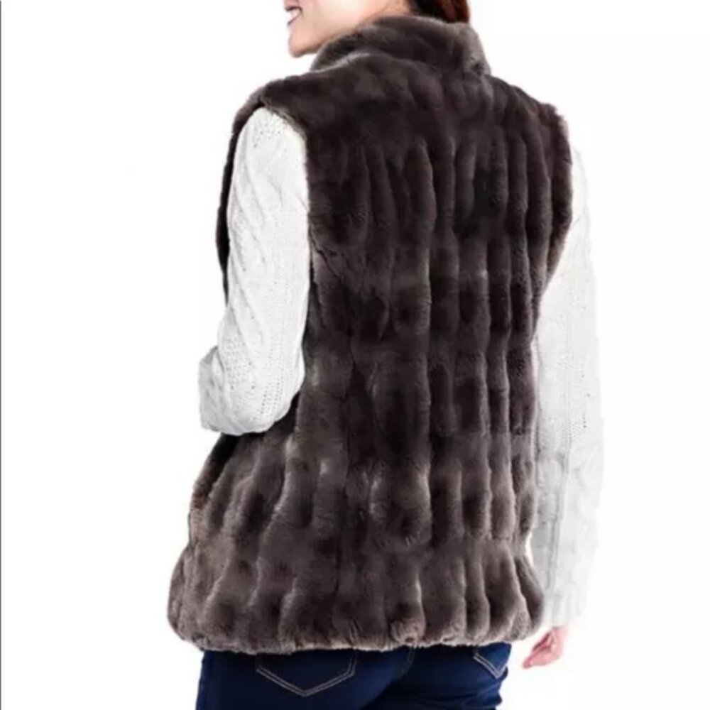 Donna Salyers Fabulous Furs Mink in Taupe NWOT XS - Picture 2 of 9